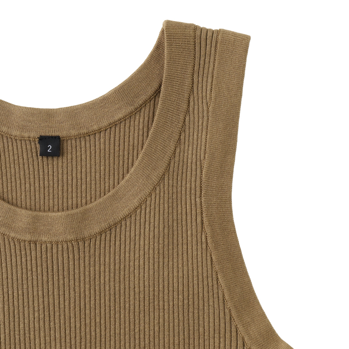 シルク リブ タンクトップ