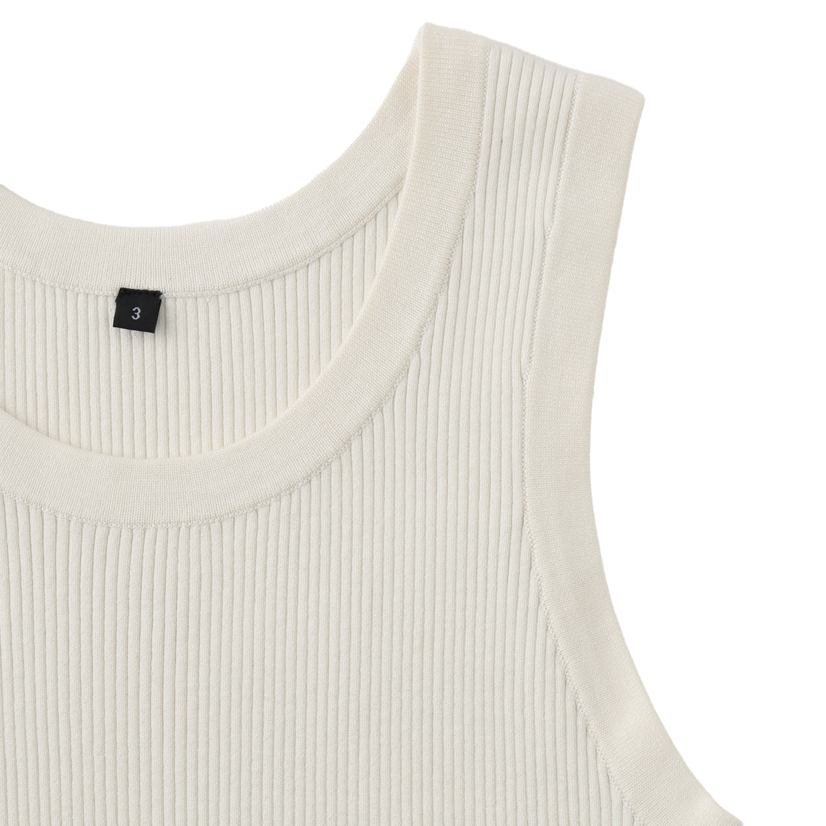 シルク リブ タンクトップ