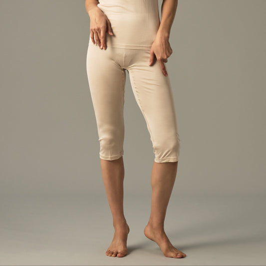 シルク100% Tシャツ パール