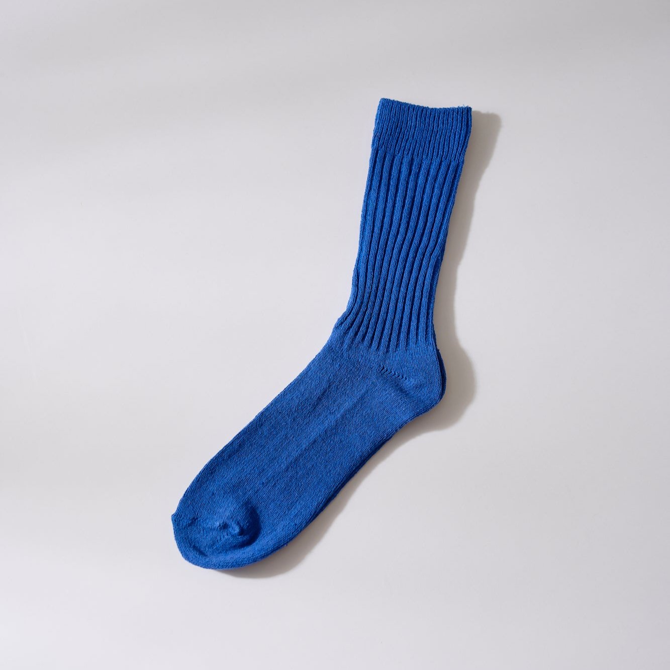 BLUE | Silk Cotton Unisex Socks 25-28cm