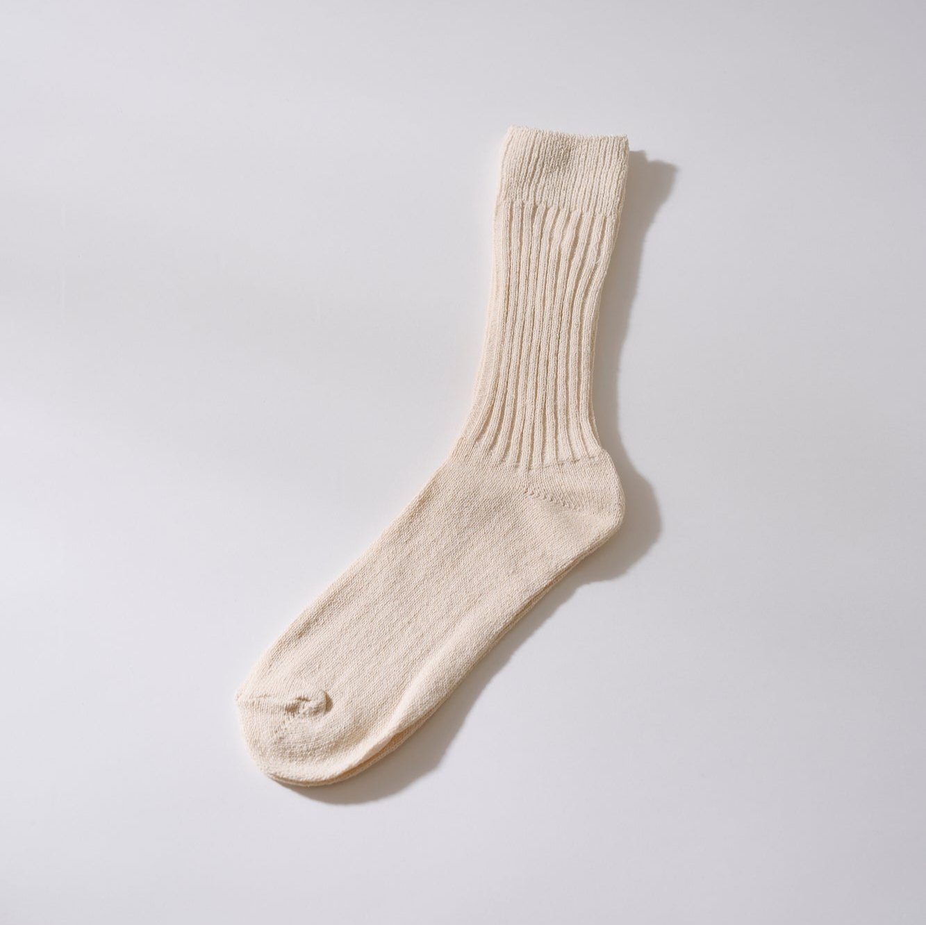 IVORY | Silk Cotton Unisex Socks 25-28cm