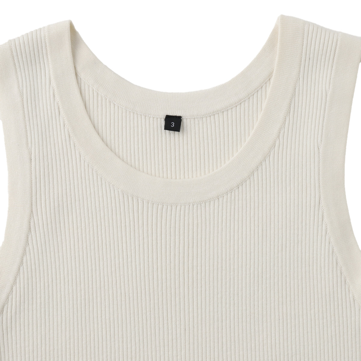 Rib Tank Top (WHITE)