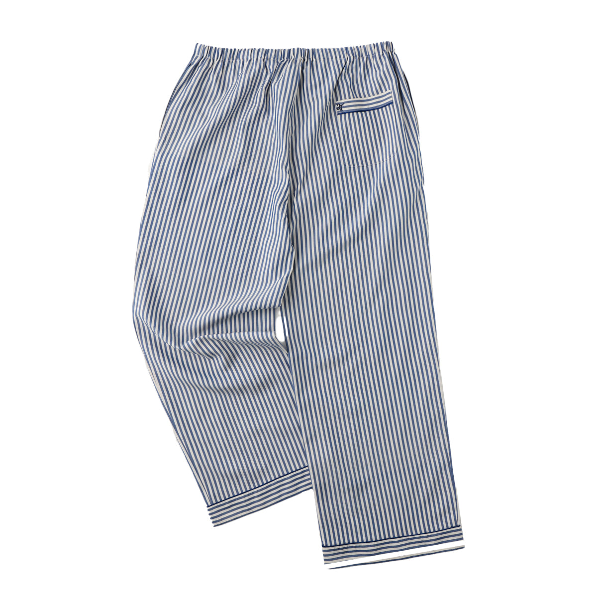 Silk Striped Pajama Set (NAVY)