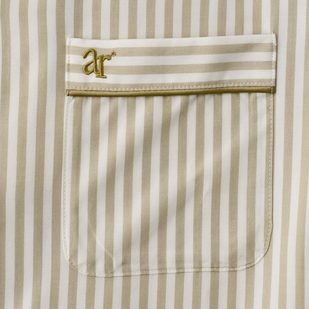 Silk Striped Pajama Set (beige)