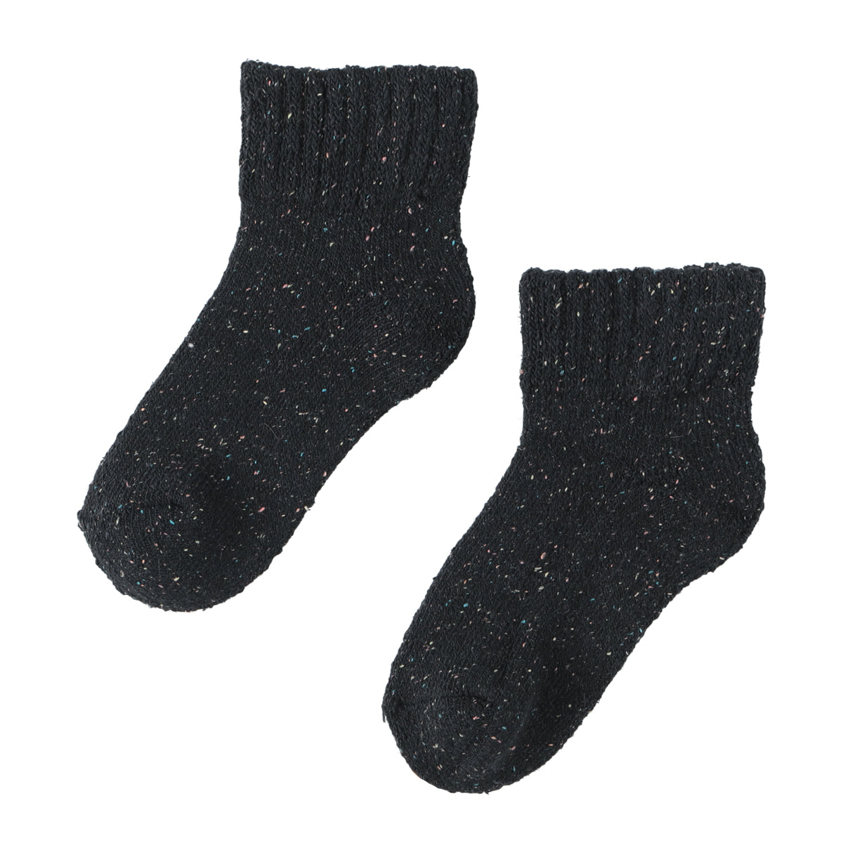 Silk and Angola mixed socks (BLACK)