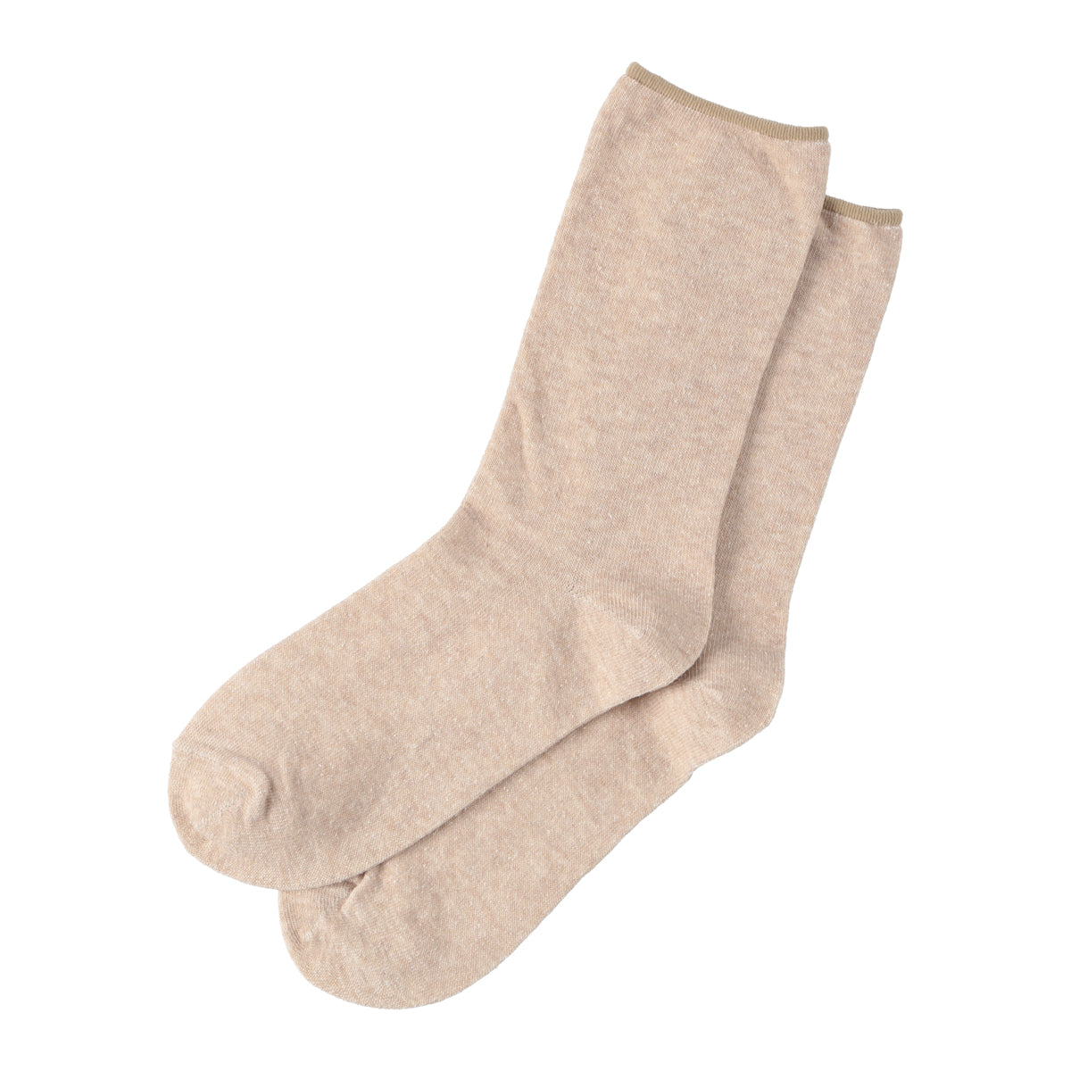 Silk and Cotton mixed Socks (BEIGE)
