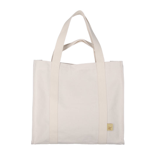 ar* Organic Cotton 2way Canvas Bag - Large (NATURAL)