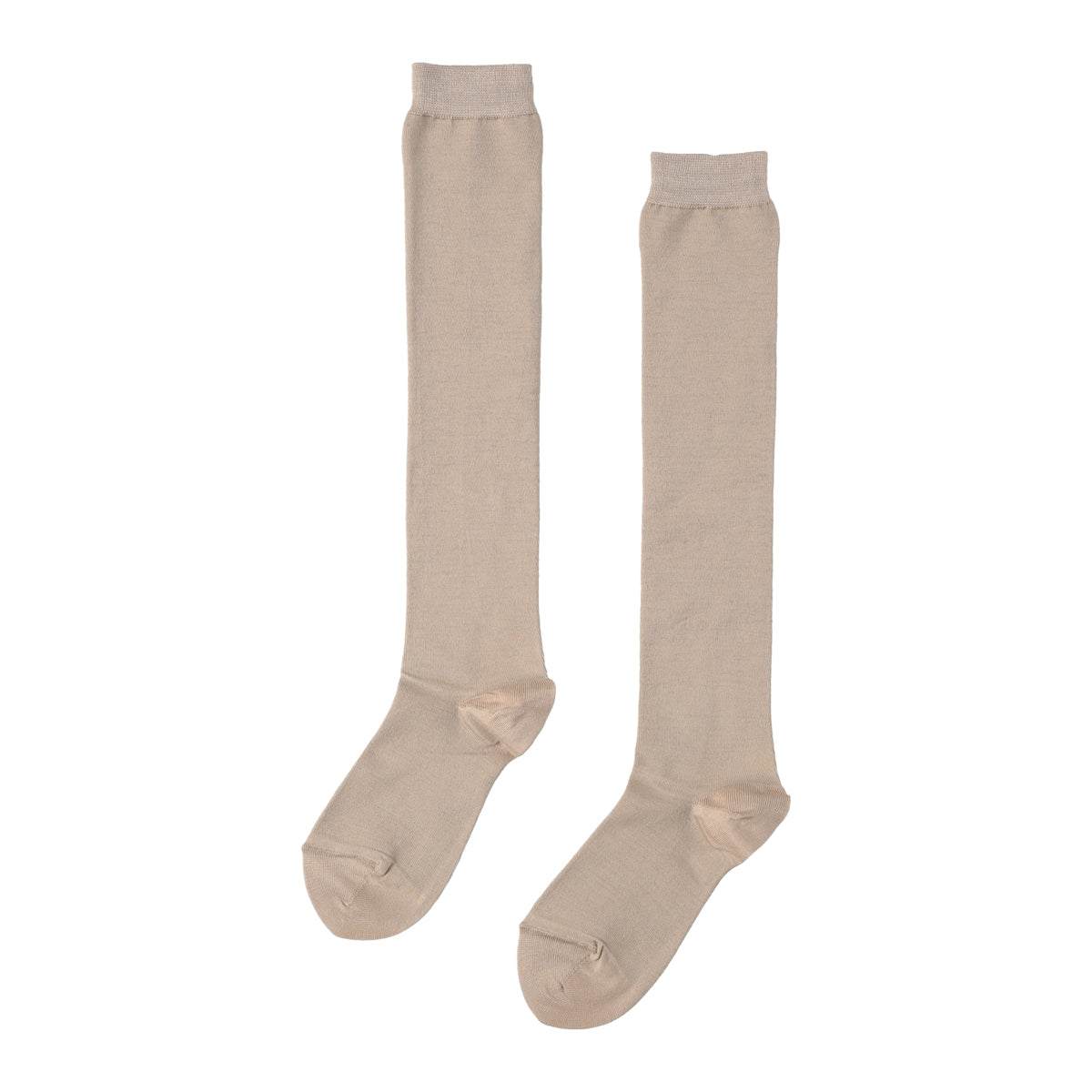 Silk High Socks (BEIGE)