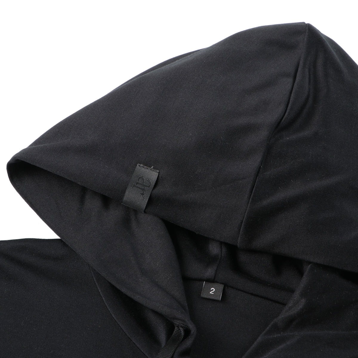 Silk Jersey Hoodie (BLACK)