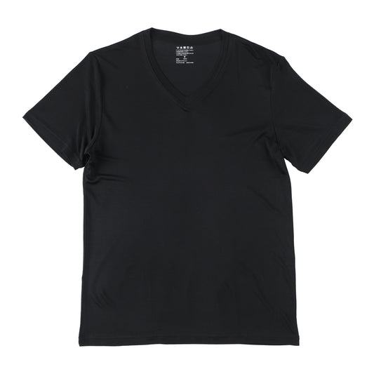Men's Silk 100% T shirts (BLACK)